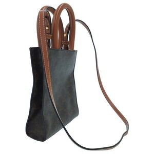 Celine Cabas Canvas Vertical Triomphe Bag